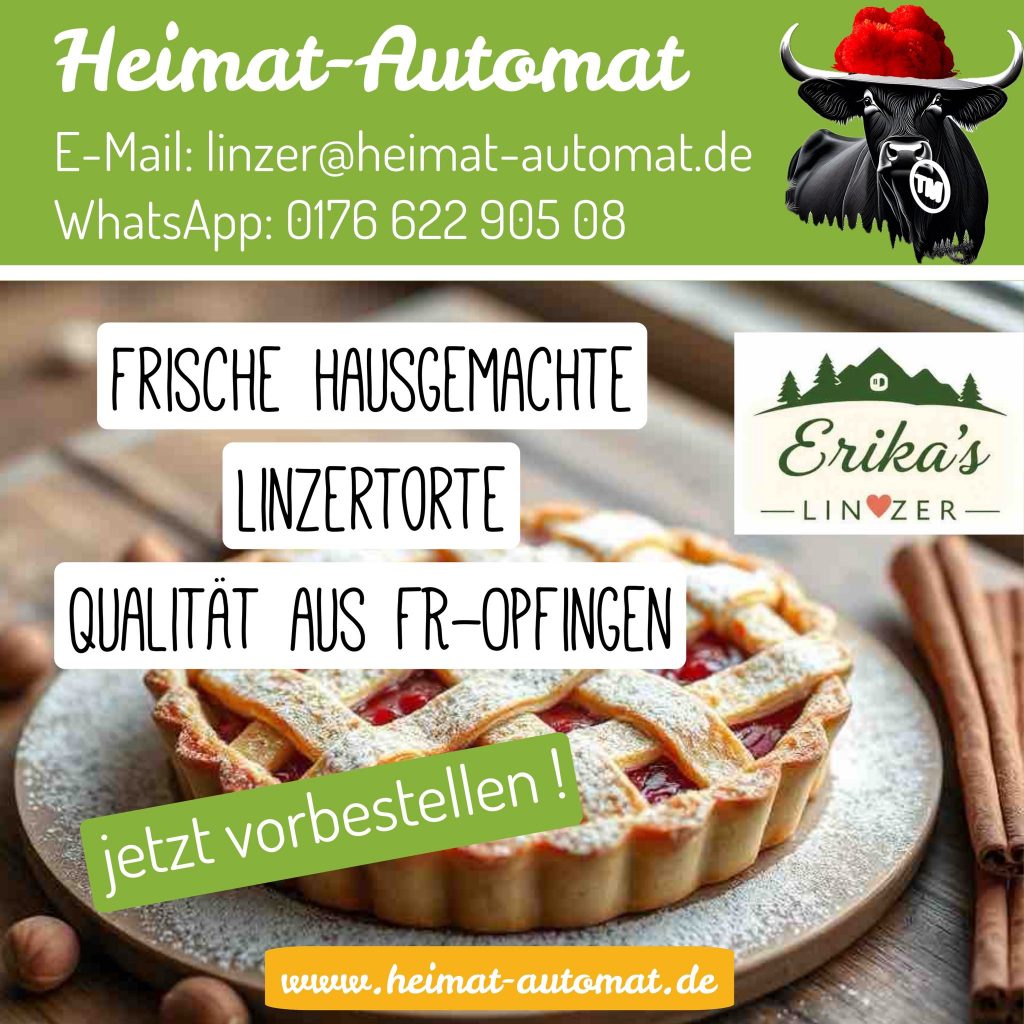 Erikas Linzertorte frisch und hausgemacht nach Omas Rezept. 